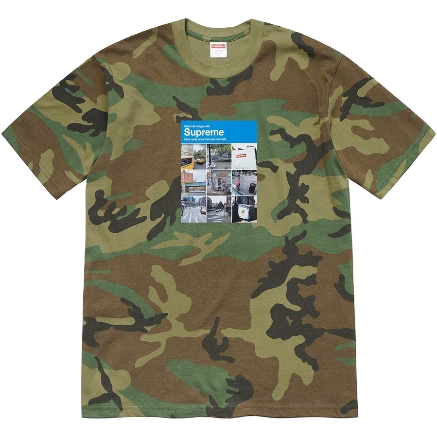 Supreme Verify Tee - Woodland Camo