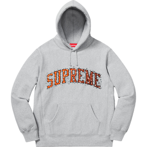 Supreme Water Arc Hooded Sweatshirt - Heather Grey - Used
