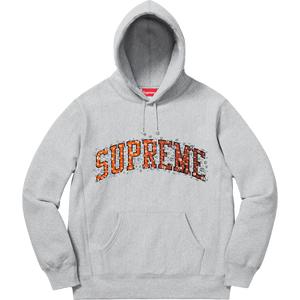 Supreme Water Arc Hooded Sweatshirt - Heather Grey Supreme