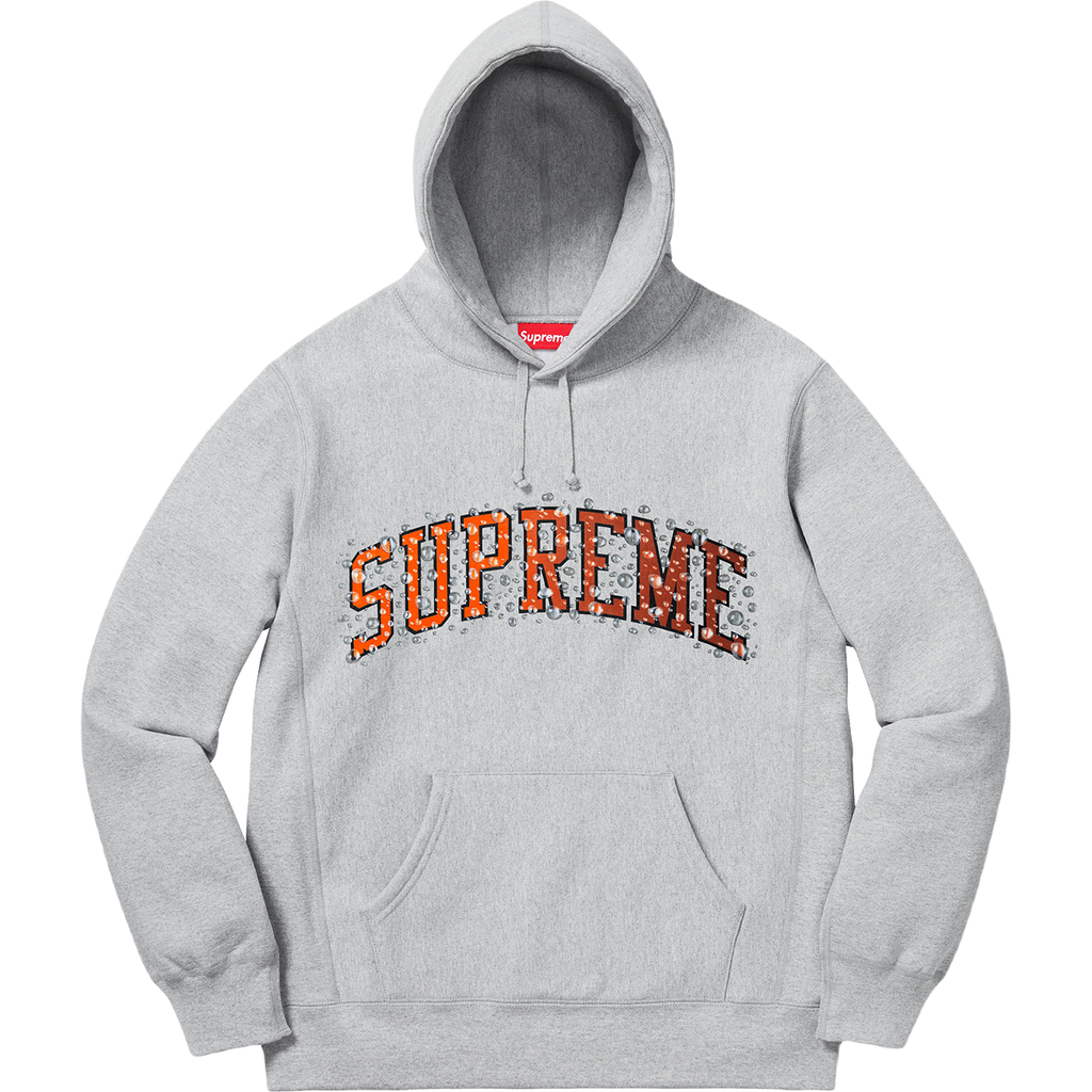 Supreme Water Arc Hooded Sweatshirt - Heather Grey