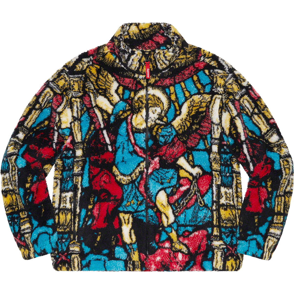 Supreme Saint Michael Fleece Jacket - Multicolor - Used Supreme
