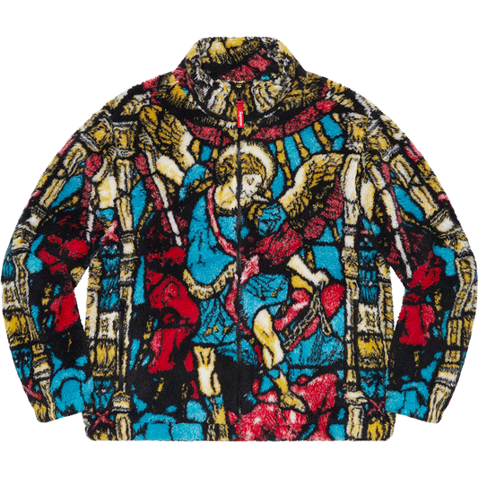 Supreme Saint Michael Fleece Jacket - Multicolor - Used Supreme