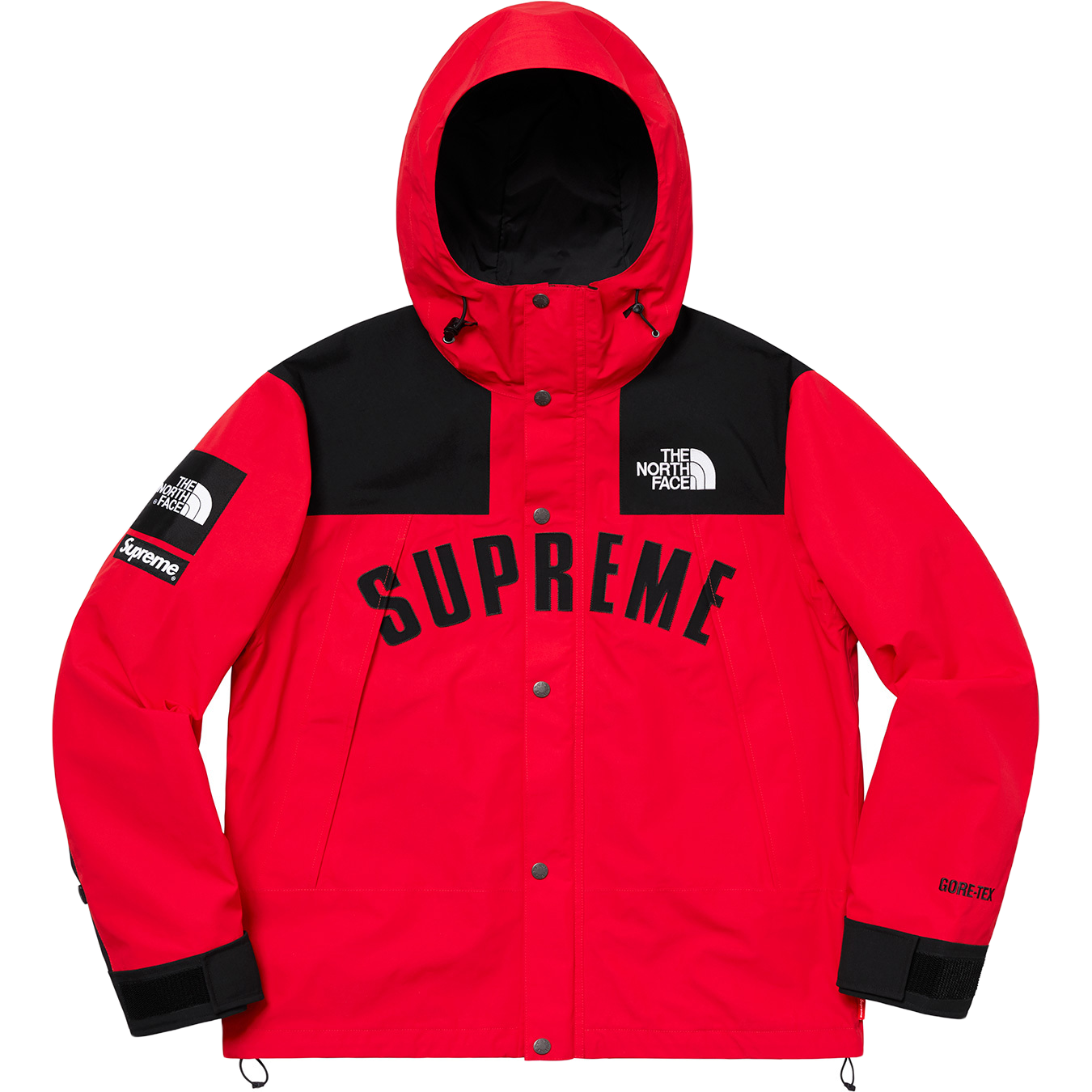 Supreme x The North Face Arc Logo Mountain Parka - Red - Used