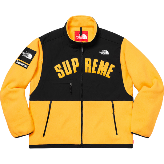 Supreme x The North Face Arc Logo Denali Fleece Jacket - Yellow - Used