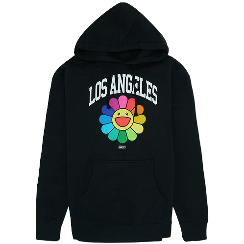 Takashi Murakami x ComplexCon Los Angeles Flower Hooded Sweatshirt - Black Takashi Murakami