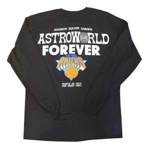 Travis Scott Astroworld x New York City Knicks L/S - Black - Used
