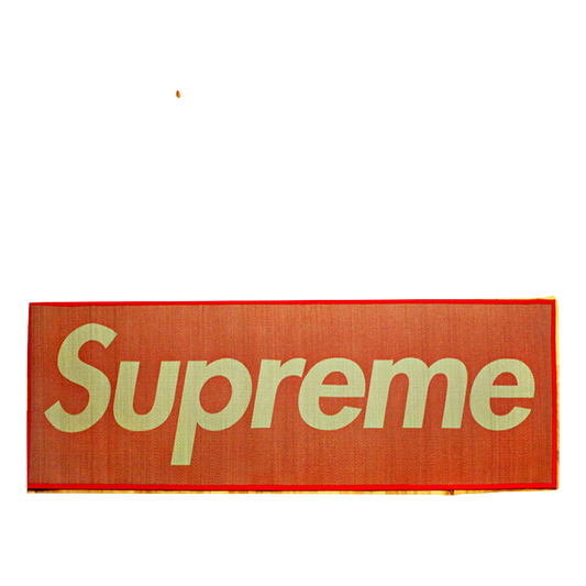 Supreme Woven Straw Mat - Red