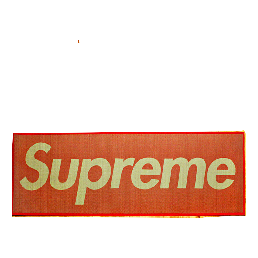 Supreme Woven Straw Mat - Red