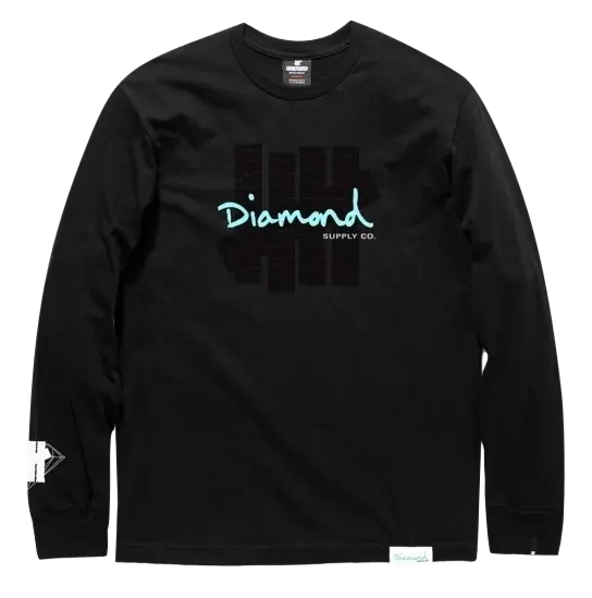 UNDEFEATED x Diamond Supply Co. Diamond Long Sleeve - Black Undefeated