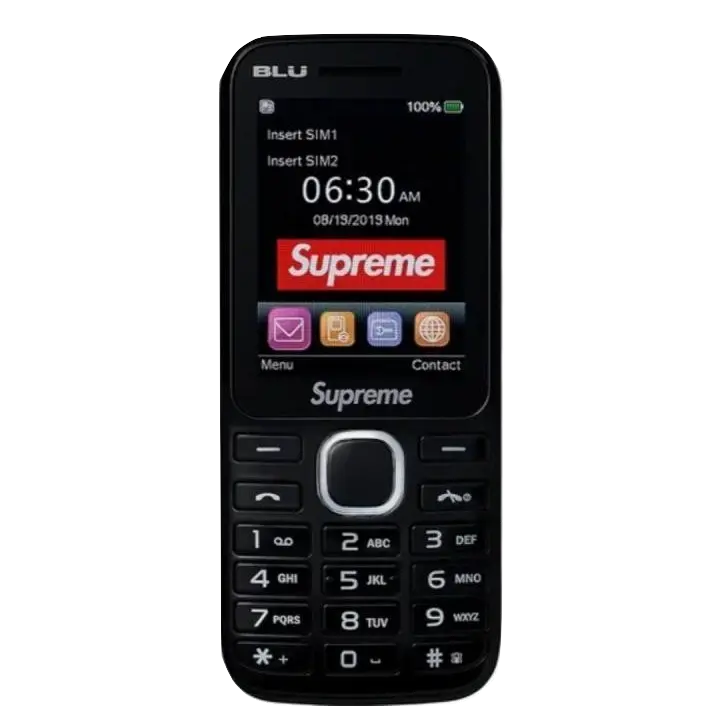 Supreme/Blu Burner Phone - Black Supreme